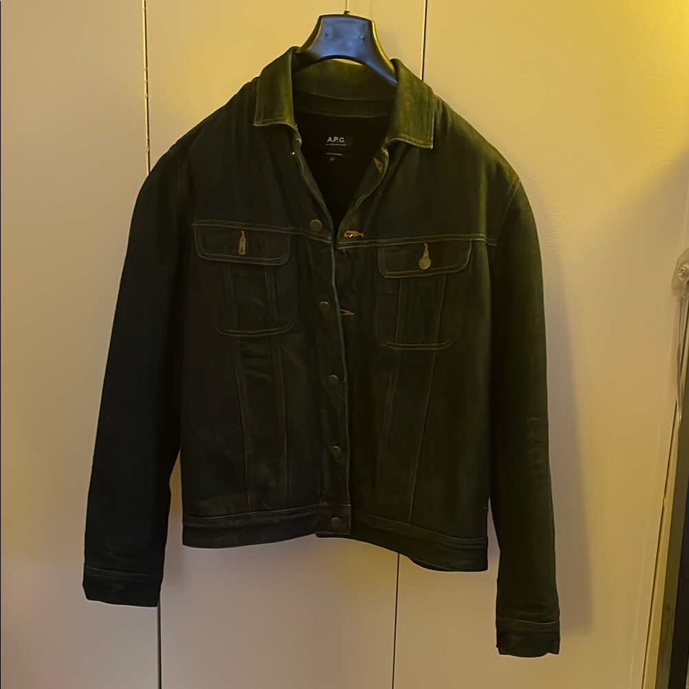 A.P.C. Blue Denim / Sherpa Fully Lined Jacket / Brand New Never Worn